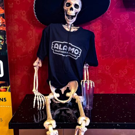 Funny Skeleton in Sombrero