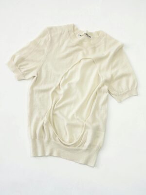 White cotton t shirt in studio